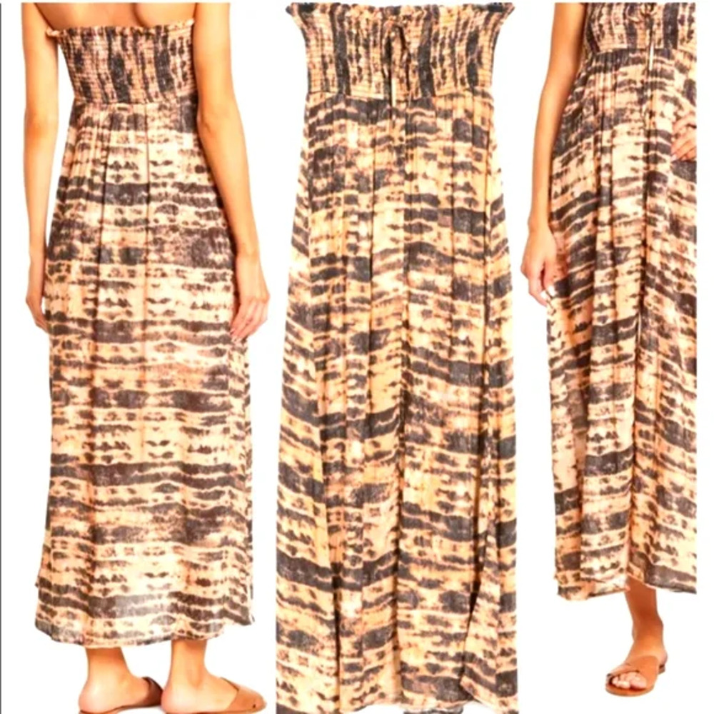 Maaji Swim Cover Womens Sz Small Enchanter‎ Convertible Long Maxi Skirt Smocked